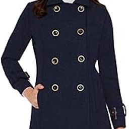 MARTINI Women Western Coat | Pure Wool | Warm | Double Breasted | Long | Formal | Stylish Winter Wear (Blue, Size : S)-image-39