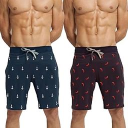 Men's Cotton Regular Shorts - Running, Workout, Yoga, Gym Shorts - Pack of 2-image-3
