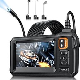 Endoscope Camera with Light, Borescope Camera with 4.3" IPS Screen, 1080P HD with 8 LED Lights, 16.4FT Semi-Rigid Cord, IP67 Waterproof Endoscope for Sewer, Father's Day Gifts&Cool Gadgets for Men-image-89