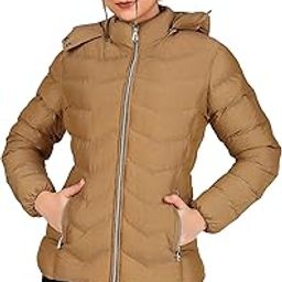 Latest textured Full Sleeve Puffer Winter Jacket For Women and Winter Jacket for Girl. Sweater Jacket/Fur Jacket/Water Resistant Jacket for Woman with Hood for keep you warm-image-85