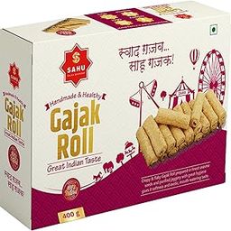 SAHU GAJAK BHANDAR Rajasthani Homemade Khasta Gajjak Roll 400g | Healthy Til Gud Gazzak Snacks | Ghajak | Ghazak Sweets | Jaggery Gazak | Sesame Chikki | No Added Preservatives and Colours-image-6