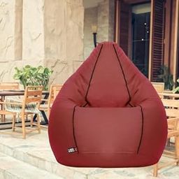 LABEL NJ Bean Bag Cover (Without Beans) Single Color PIPEIN Original Faux Leather for Home Decor Bean Bag Ideal for Office and Home-17