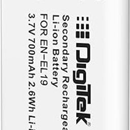 DIGITEK® (EN-EL19) 700 mAh ENEL 19 Rechargeable Lithium Ion Battery for Nikon Camera-11
