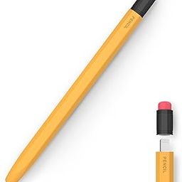 AHASTYLE Classic Pencil Case for Apple Pencil 1st Generation Silicone Protective Sleeve Apple Pencil Cover Compatible with Charging (Yellow)-21