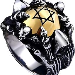 Heavy Metal Hardcore Biker Stainless Steel Ring for Men Boys & Bikers-image-43