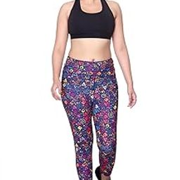 Women All Weather High Rise Ankle Length Printed Gym Tights-image-88