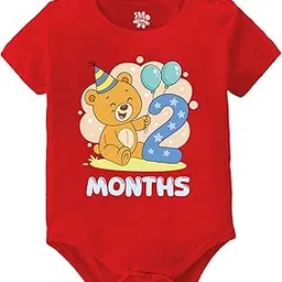 baby buzz Monthly Teddy Theme Birthday Rompers for New Born Baby, Unisex Infant Birthday Clothes, Bodysuit, 100% Cotton | Photoshoot Dress for 1 to 12 Months-picture-13