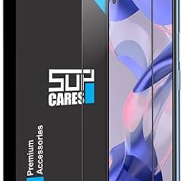 SupCares Military-Grade Gorilla Tempered Glass Screen Protector for Xiaomi 11 Lite and Xiaomi 11 Lite Ne (6.55 Inch) With Installation Kit | Edge to Edge Coverage | Black-image-43