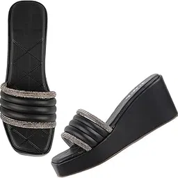 selfiee Embellished Platform Heel Sandals Comfortable & Trendy Party Heels for Girls & Women-picture-0