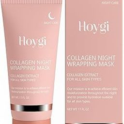 LATEHIMAK Korean Glass Skin Bio-Collagen Overnight Face Mask for Women, Deep Hydrating Overnight Skin Care Facial Masks, Pore Minimizing, Firming & Anti-Aging Hydrogel Mask for Glowing Skin (transparent)-image-79