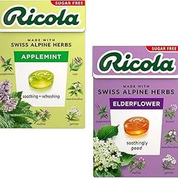 Ricola Sugar Free AppleMint & Ricola Elderflower | Swiss Herb Lozenges Drops | Ricola Candy | Herbal Candy | Sugar Free Mint Drop | Herbal Sweet (2 x 40g)-image-15