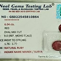 6.71 Ratti 6.04 Carat Natural Ruby Manik Stone-17
