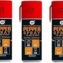 Self Defence Pepper Spray Green Chilli, V Pepper Spray, Very Strong, Protection & Safety for Men & Women, Small Pocket Size 40 to 50 Time Spray| 55ml / 35gms Each (Pack of 3) Effe. 10 to 12ft-image-19