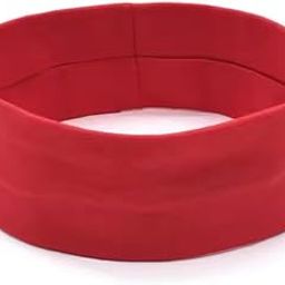 Fitcozi Elastic Non-Slip Sports Headband for Women, Soft Fabric with Logo, Thin & Comfortable for Daily Workout, Yoga, Running, and Sports - Red-image-15