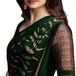 Women's Present Banarasi Soft Lichi Silk Saree Beautiful Jacquard Rich Pallu Design Work Zari Woven Kanjivaram Silk Style Saree Jalar With Soft Lichi Silk Blouse Piece-image-72