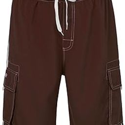 Men's Beachwear Board Shorts Quick Dry with Mesh Lining Swim Trunks-image-37