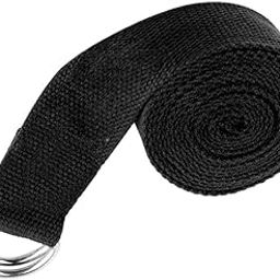 Gmefvr Yoga Belt for Women and Men - Yoga Strap for Stretching with Extra Safe Adjustable D-Ring Buckle - Durable and Comfy Texture - Perfect for Your Yoga Session 6ft (Black)-image-69