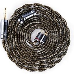 NICEHCK GodDNA Earphone Re-Cable Upgrade Cable, 0.03 inch (0.78 mm), 2 Pin 0.14 inch (3.5 mm), Copper Silver Plated Alloy, Silver Plated Alloy Copper, Silver Plated 7N High Conductive Copper Mix, Dual-image-31