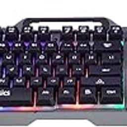 amazon basics USB Gaming Keyboard with Multicolour LED Effect | 12 Multimedia Keys |4 LED Modes-7