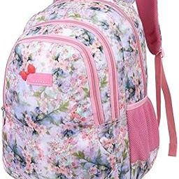 Tiny Teen 4 Compartments Lightweight School Bag|Tuition Bag|College Backpack|For Girls & Women|18 Inch|30L,multicolor-39