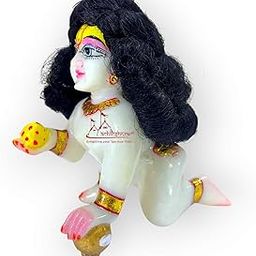 Achleshwar Ladoo Gopal Shinning Hair/Original Hair/Kanha Baal/Krishna Baal(Black) Pack of 2 (3 No)-picture-21