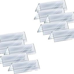 Shuban Acrylic 2-Sided Display Option V-Shaped Desk Name Plate for Name Plate Display for Business Conference, Reusable Table Place-Cards Holders for Wedding Restaurant and School (08 Inch x 2 Inch-10 Pack)-42