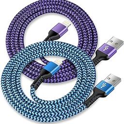 USB to Lightning Cable, 2Pack/10Ft Braided iPhone Charger Cords, Apple Certified Fast Charging Power Wire for iPhone 14 13 Pro Max 12 11 Mini SE 10 XR XS X 8 Plus 7 6 6s, Lightening Cords Quick Charge-image-8