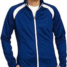 Ladies Tricot Track Jacket. - True Royal/White - S, True Royal/White, Small-image-37