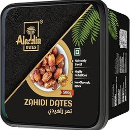 Aladdin Dates Premium Dried Zahidi Brown Dates 500 gram, Khajur/Khajoor Dry Fruits, Energy Booster, High Fibre, Soft & Juicy, Healthy Snacks-image-23