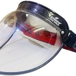 TOSHWELD Face Shield with Adjustable Band, Helmet Visor for Protection from Sunlight & Glare (Clear, Free Size) - Pack of 2-image-1