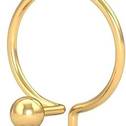 14K/18K Yellow Gold 2.5 MM Ball Nose Wire for Women (Piercing Required)-image-88