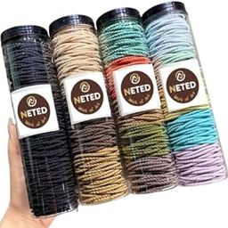 50 pcs Multicolor Vandy Ponytail Holder Elastic Hair Rubber Bands for Girls/Women, Buns, Hair tie-16