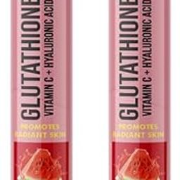 Existrong Glutathione Effervescent Tablet With Vitamin C & Hyaluronic Acid (Watermelon) 15 Tablet | 500mg L-Glutathione, Vitamin E-15