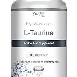 Vokin biotech L-Taurine - Amino Acid Supplement - 500mg (90 capsules)-image-26