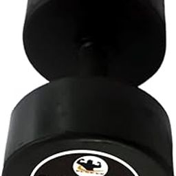PUMP UP Bouncer Single Dumbbell 7.5Kg / Premium Rubber Coating Dumble For Home Gym Exercise/Dumbbells For Men And Women/ 7.5Kg Weight., Black-image-27