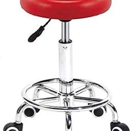 CSS Furniture Adjustable Height Stool with Caster Wheels (17–22 Inches) – Red Finish | Multipurpose for Office, Kitchen, Bar, Doctor, Cafeteria Use-image-20