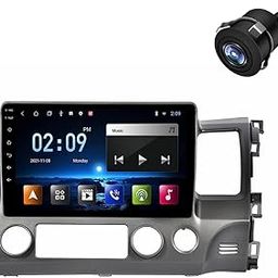 Modorwy Honda Civic 2006-2015 Wireless CarPlay & Android Auto 9inch 1280P HD Car Android Display with Gorilla Glass | OS 13 | TS-9 Processor | 1GB RAM & 32GB ROM - AHD Camera & Frame Included-picture-11