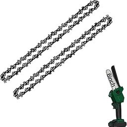 VENEKETY Mini Chainsaw Chain 6 Inch Replacement Guide Saw Chain for 6 inch Mini Cordless Electric Portable Battery Powered Handheld Chainsaw 2 PCS (Model: 6 inch-2PCS)-5