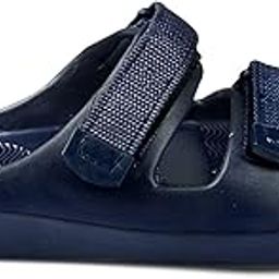 Men's Navy Blue Comfort Sandals with Adjustable Velcro Straps & Anti-Slip Sole-image-2