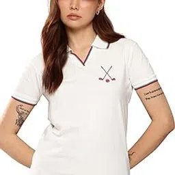 dillinger Women's Regular Fit Badge Embroidery Polo Tshirt-picture-6