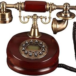 BNF®Corded Phone Vintage Design Decorative Red Desk Phone for Office School with Hands Free|Consumer Electronics | Corded Telephones|1 Old Fashioned Landline Phone-14