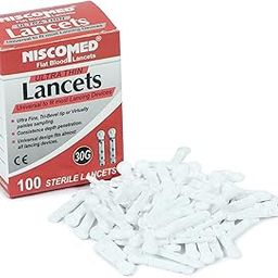 Niscomed Glucometer FBL-100 Flat Blood Lancet - Flat Lancet Needle - Glucometer Lancets (100 Pieces)-image-77
