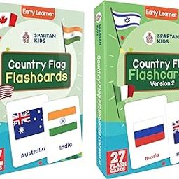 SPARTAN KIDS World Country Flags Flash Cards for Kids, for Language_Skills-29