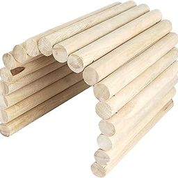 KSK Wooden Ladder Bridge, Hamster Mouse Rat Rodents Toy, Small Animal Chew Toy, 8" L-image-11