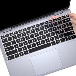 Saco Laptop Keyboard Cover Compatible for 2025 2024 New Dell Inspiron 14 5440 5441 5445 7440 7441 7445 & Inspiron 16 7640, Inspiron 14 Plus 7440 7441 & Inspiron Plus 16 7640 AI Laptop - Black-image-123