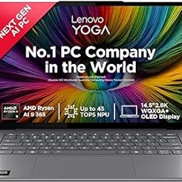 Lenovo Yoga Pro 7 Ryzen AI 9 365 (32GB RAM/1TB SSD/Copilot+PC/14.5"(36.8cm)/2.8K WQXGA+OLED/120Hz/Windows11/Office Home 2024/Grey/1.54Kg), 83HN0027IN AI Laptop-image-91