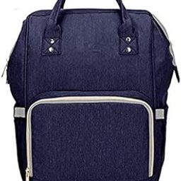 Chinmay Kids Baby Diaper Bag Stylish Polyester Organizer Backpack for New Born Baby Mother Mom for Casual Travel Outing & Traveling – Blue-image-80