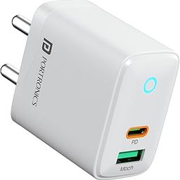Portronics 35W Adapto 35B Dual Port Fast Charging Adaptor with Type C PD Port & USB-A Port, LED Indicator, PPS Technology, 18W USB Output, Supports iPhone, Samsung & Other Android Devices(White)-picture-15