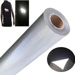 FUNKAKA Heat Transfer Vinyl Reflective Light Gray HTV Roll, 12" x 10ft Reflective Iron on Vinyl for All Cutter Machine, Reflective HTV Vinyl for T-Shirts Easy to Cut & Weed for Heat Vinyl DIY Design-image-39