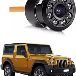 Waterproof Car Rear View Back Camera Sunrise 8 led Lights Night Vision hd Backup Camera 170 Degree Wide Viewing Angle Universal Accessories Suitable for Mahindra Thar 2020-5